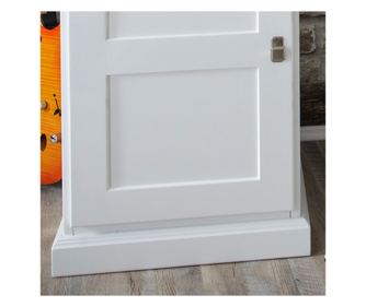 Birou de birou Accra, 145x60x75, alb, MDF din lemn masiv