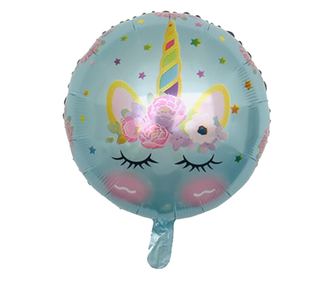 Balon folie Unicorn pentru aniversari, 45  cm, albastru