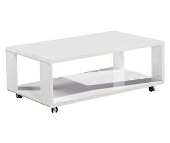 Masuta de cafea Vince, 105x60x40, alb HG, MDF