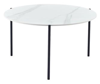 Masuta de cafea Wout, 80x45 60x40, marmura alb-aurie + marmura negru-aurie, ceramica