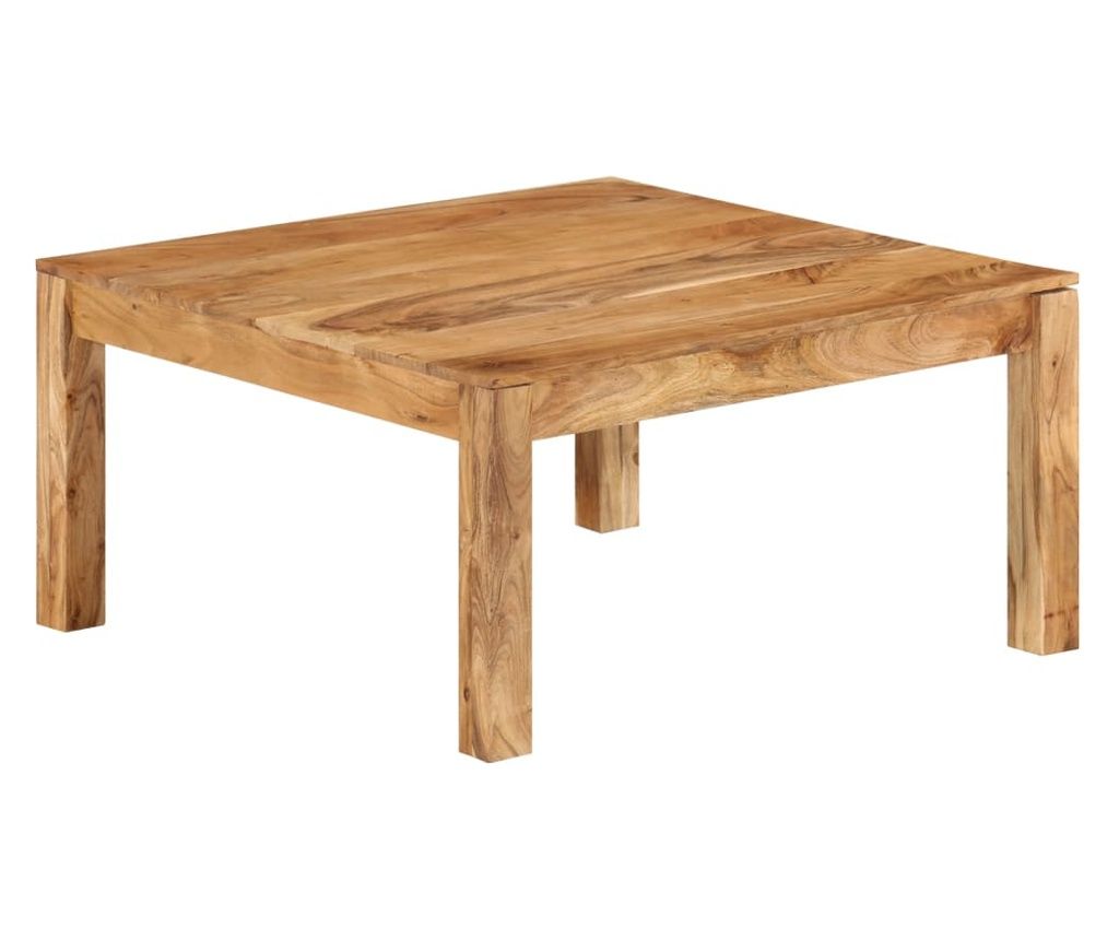 Stolić za kavu, 80x80x40 cm, masivno drvo akacije