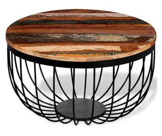 Stolić za kavu, reciklirano masivno drvo