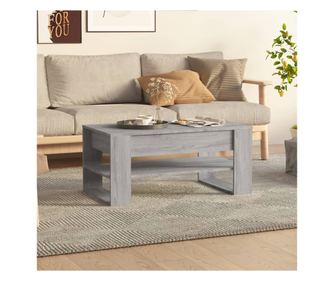 Măsuță de cafea, gri sonoma, 102x55x45 cm, lemn prelucrat