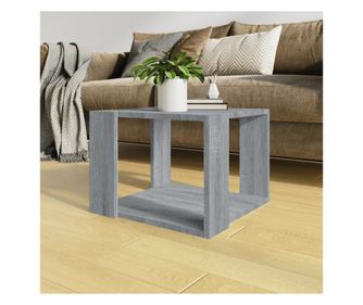 Stolić za kavu, siva sonoma, 40x40x30 cm, obrađeno drvo