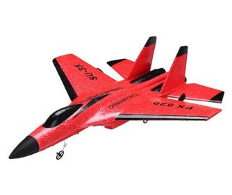 Avion de lupta cu telecomanda FX820, SU-35, Giroscop, Rezistent la impact, Rosu