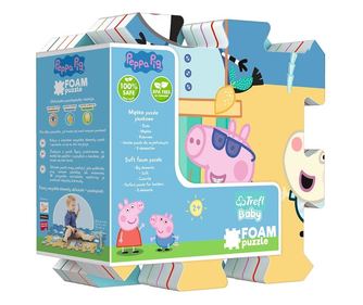 Пъзел от пяна Trefl Baby - Peppa Pig Summer, 8 части