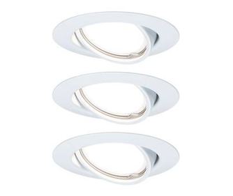 Vgradna svetilka 3-delni set LED GU10 15 W Paulmann 93422 Base Bela (mat)
