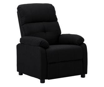 Zložljiv stol, črn, tekstilni material