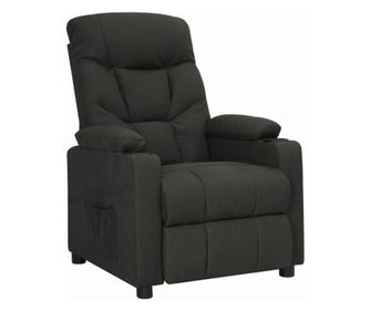 Zložljiv stol, črn, tekstilni material