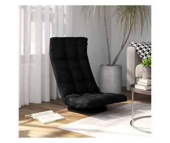 Podesivi crni stolac, tekstilni materijal