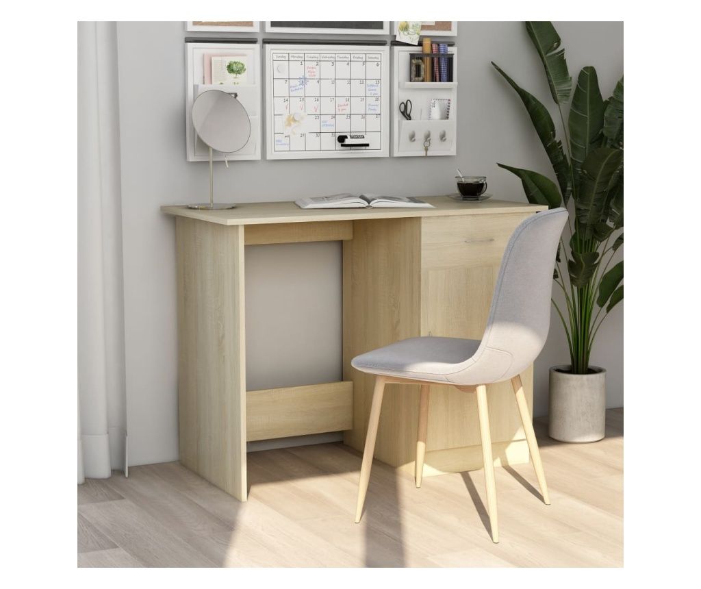 Birou, stejar Sonoma, 100 x 50 x 76 cm, PAL