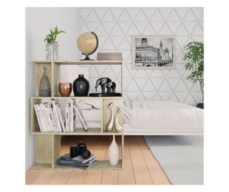 Polica/pregrada za sobu, hrast Sonoma, 80x24x96 cm, iverica