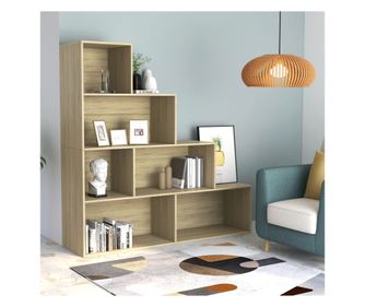 Polica/pregrada za sobu, hrast sonoma, 155x24x160 cm, iverica