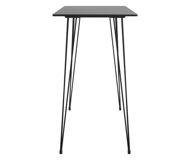 Set barskog namještaja, 7 dijelova, crno i bijelo