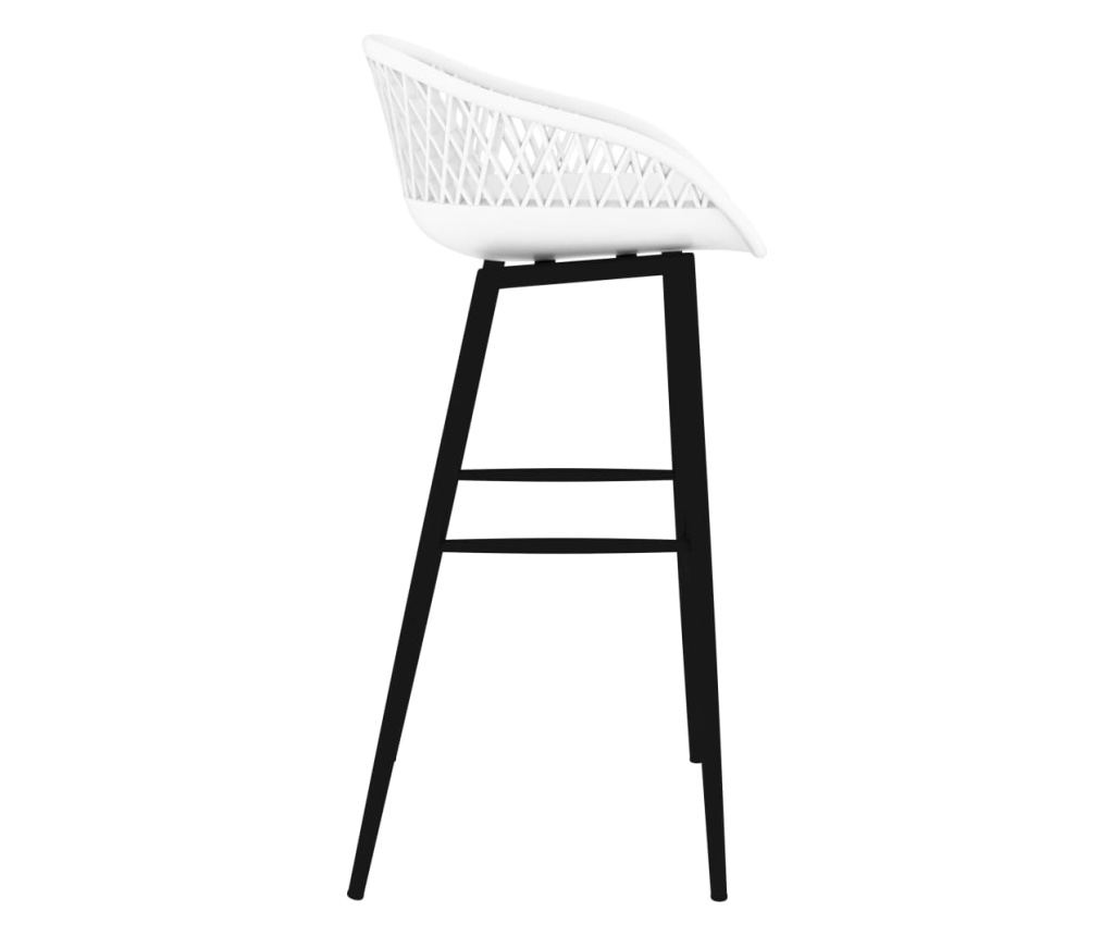 Set bar namještaja, 5 komada, bijela - 9