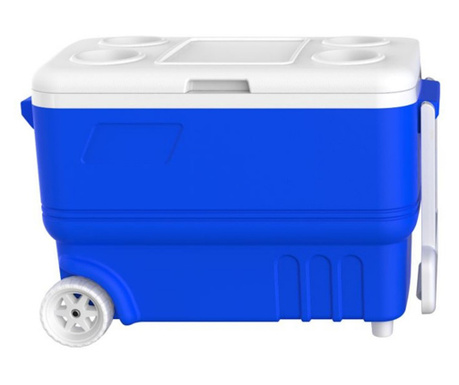 Cutie frigorifica cu roti Kale Termos 77748, 35 litri, Racire, Pasiva, Albastru