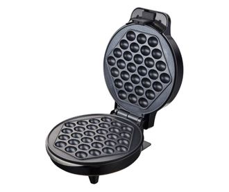 Aparat de facut vafe Bubble Waffle Rosberg R51442H, 1000W, Placi antiaderente, Negru