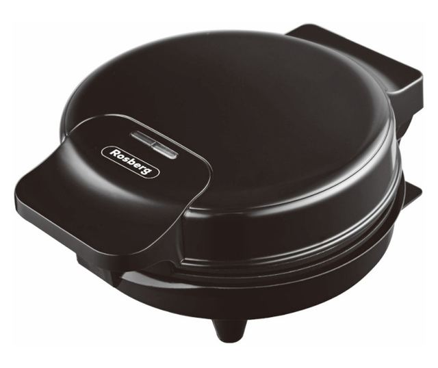 Aparat de facut vafe Bubble Waffle Rosberg R51442H, 1000W, Placi antiaderente, Negru