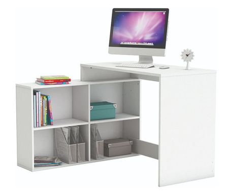 DeMeyere Desk Corner White Matt, 111.9x100.7x76.7 cm, L-мода