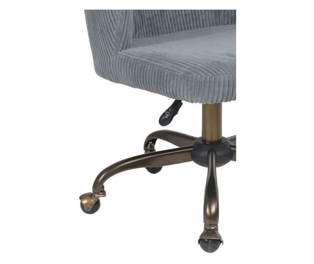 Scaun de birou Velvet, 53x56x71/81 cm, gri, rotativ si reglabil pe inaltime