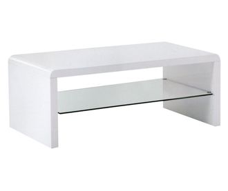 Masa de asociere Dita, WeeAz foarte vitrata, 110x60x41 cm, sticla + MDF