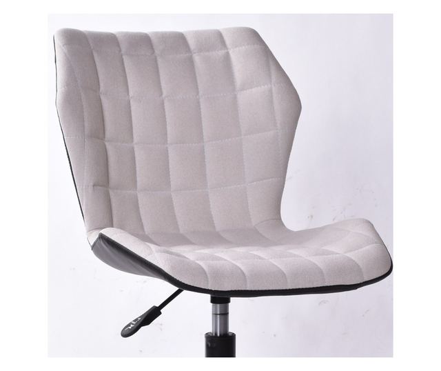 Scaun de birou Azar, reglabil pe inaltime, rotativ, gri, 46x55x76/83,5 cm