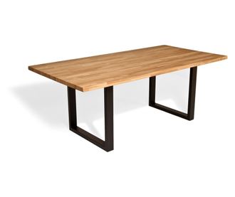 System U, picioare de masa, masa, negru, 8x4 cm, 160x180x200/220/240 cm