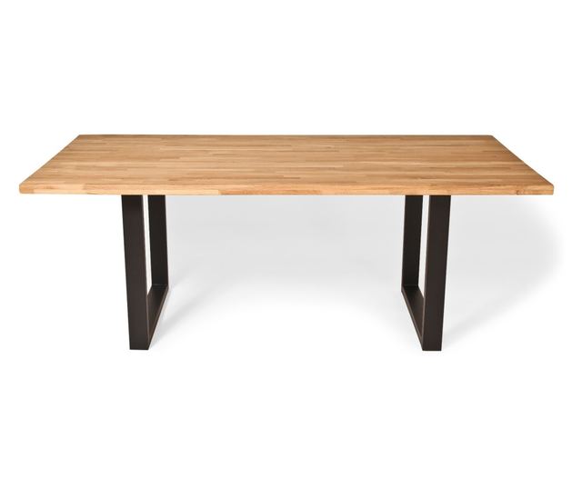 System U, picioare de masa, masa, negru, 8x4 cm, 160x180x200/220/240 cm