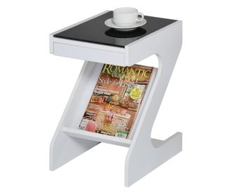 Masute de cafea Blairit, alb, negru