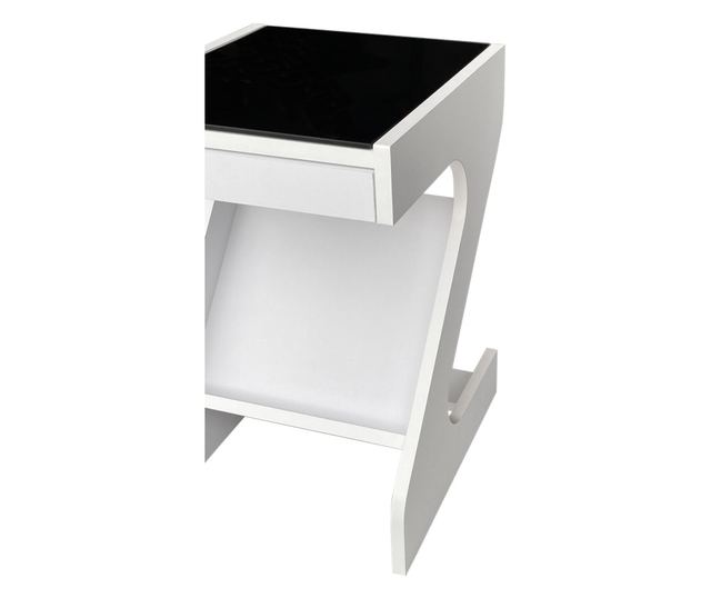 Masute de cafea Blairit, alb, negru