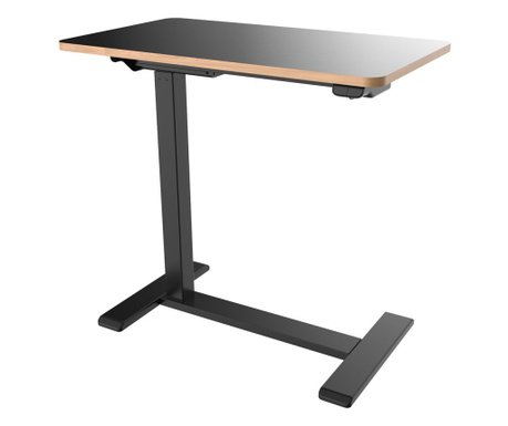 Tirna Desk, черно, 70x40x65/103 cm, с електронно регулируема функция на височината