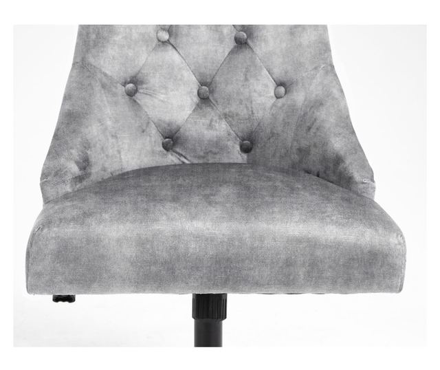 Scaun de birou Pinta, 2-Set, gri deschis, 54x63x87,5-95 cm, rotativ si reglabil inerent, captusit, bicicleta din poliuretan, 120