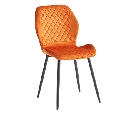 Стол за хранене Molina, 4-Set, Orange, Soft Fabric Padding, 48x59.5x86 cm, Foam Fashion, 120 kg Max Load