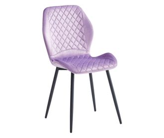 Scaun de sufragerie molina, 4-Set, mov, captuseala din material moale, 48x59,5x86 cm, moda spuma, sarcina maxima 120 kg