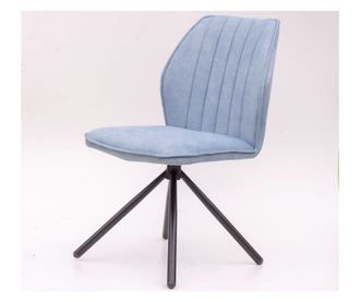 Sufragerie JANS, 2-Set, 51x63x90 cm, albastru deschis, captusit, picioare metalice