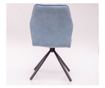 Sufragerie JANS, 2-Set, 51x63x90 cm, albastru deschis, captusit, picioare metalice