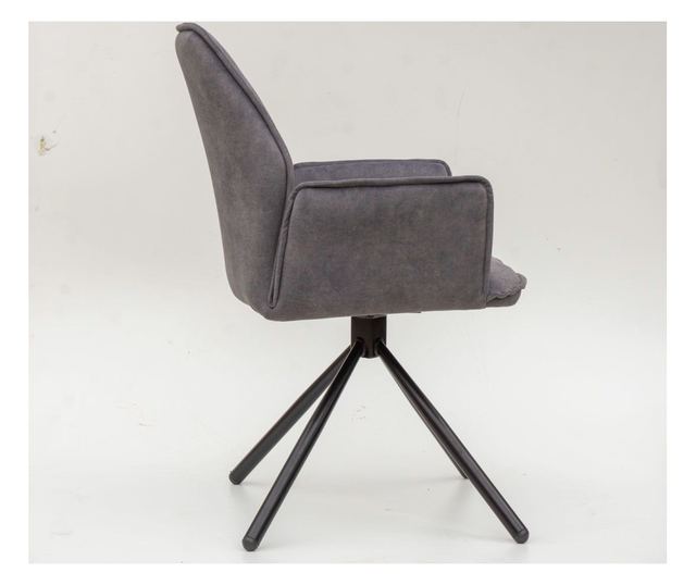 Sufragerie Janson, 2 set, 58x63x90 cm, gri deschis, captusit, picioare metalice