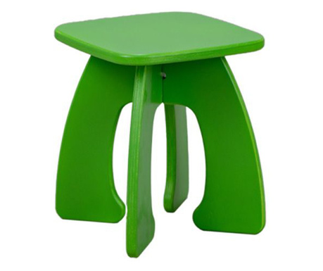 Set Masuta HONEY Green cu 4 scaunele, pentru copii, Lemn, 60x60x50 cm, Culoare Verde