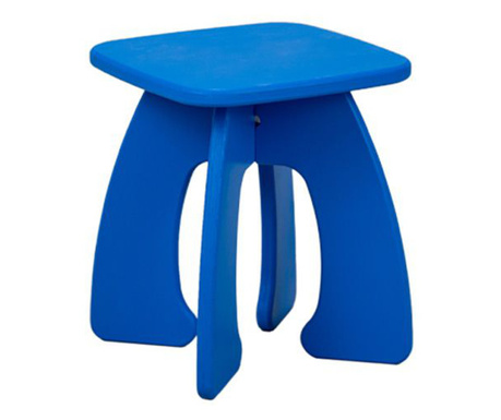 Set Masuta HONEY Blue cu 4 scaunele, pentru copii, Lemn, 60x60x50 cm, Culoare Albastru