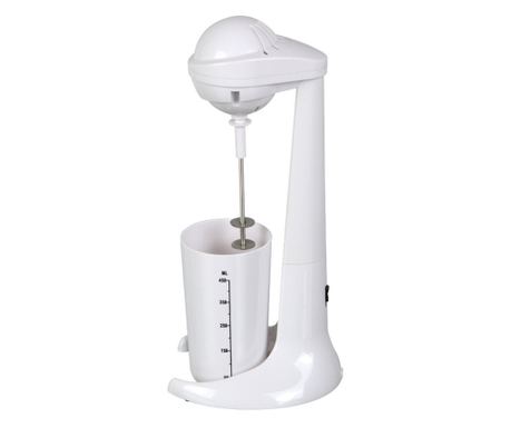 Mixer Frappe Rosberg Premium RP51163D, 100W, 2 viteze, Agitator metalic, Alb