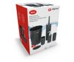 Set accesorii baie Alpina Black, plastic, 6 piese
