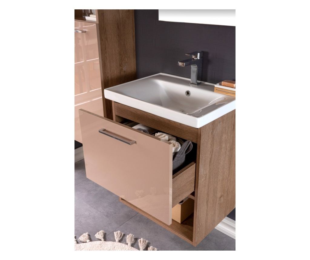 Set Mobilier Baie Cappadocia, Include Baza Lavoar, Lavoar și
