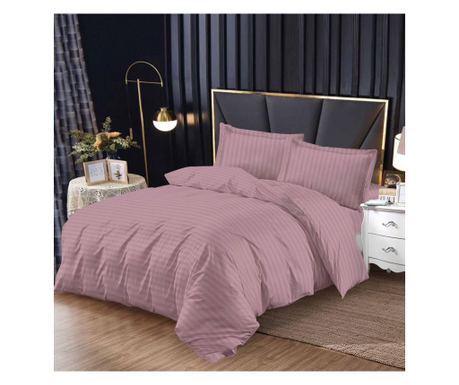 SET LENJERIE DE PAT DUBLU, 4 PIESE, CU ELASTIC, BUMBAC DAMASC SATINAT, CASA DE VIS ONLINE, A3-09  180x200 cm