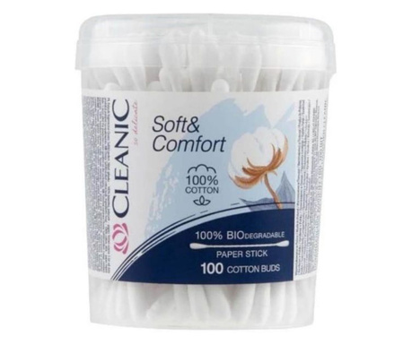 Betisoare igienice Cleanic Soft & Confort 100 buc