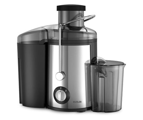 Сокоизстисквачка Muhler MJ-686, 600W, Контейнер за отпадъци 1.5 L , Черен/Сив - Код G8817