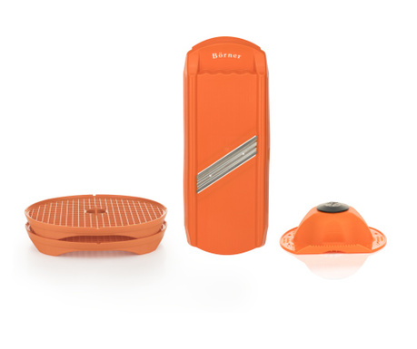 Set za izdelavo čipsa s Borner rezalnikom rezin in varnostnim držalom oranžna