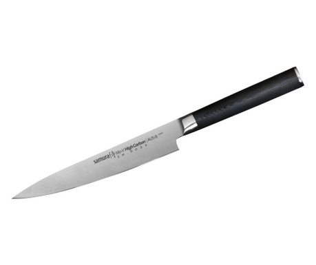 Samura-MoV univerzális kés, AUS-8 acél, 15 cm, ezüst/fekete