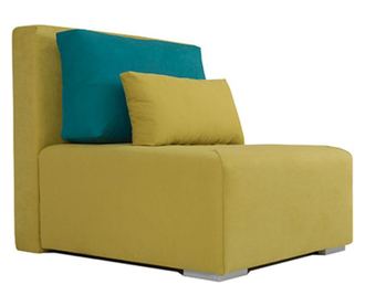 Scaun relax Amber, 92x116x96, verde+albastru, stofa, pat+cutie