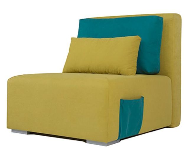 Scaun relax Amber, 92x116x96, verde+albastru, stofa, pat+cutie