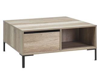 Masuta de cafea Emiel, 90x90x42, tori, PAL, cu sertar
